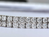 14 karaat witgouden armband met 6,72 crt. diamant - afbeelding 5 van  6