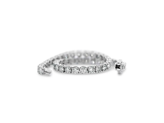 14 karaat witgouden armband met 7,66 natuurlijke diamant - afbeelding 1 van  5