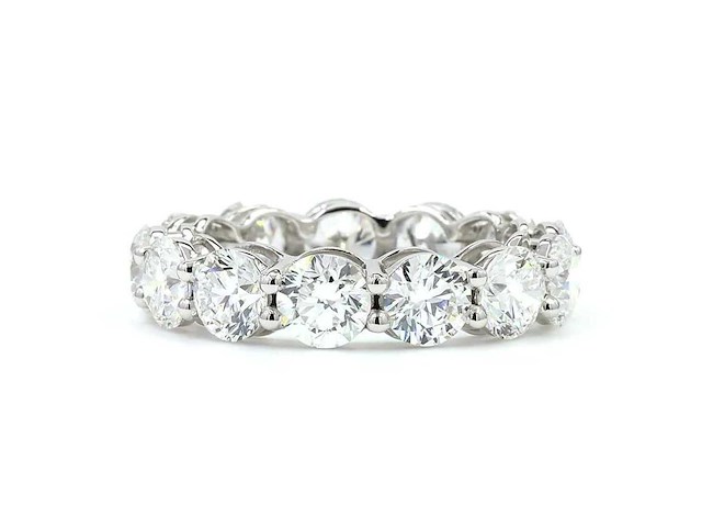 14 karaat witgouden eeuwigheidsring met 3,04 ct. diamant - afbeelding 1 van  7