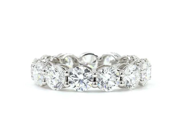 14 karaat witgouden eeuwigheidsring met 3,04 ct. diamant - afbeelding 7 van  7