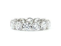 14 karaat witgouden eeuwigheidsring met 3,04 ct. diamant - afbeelding 7 van  7