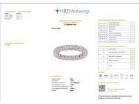 14 karaat witgouden eeuwigheidsring met 3,06 ct. diamant - afbeelding 2 van  9
