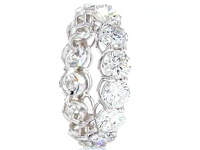 14 karaat witgouden eeuwigheidsring met 3,06 ct. diamant - afbeelding 6 van  9