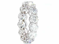 14 karaat witgouden eeuwigheidsring met 3,06 ct. diamant - afbeelding 6 van  9