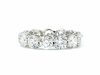 14 karaat witgouden eeuwigheidsring met 3,06 ct. diamant - afbeelding 8 van  9