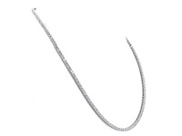14 karaat witgouden ketting met 11,32 ct. diamant - afbeelding 1 van  5
