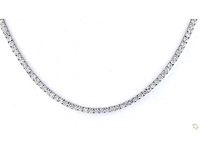 14 karaat witgouden ketting met 11,32 ct. diamant - afbeelding 5 van  5