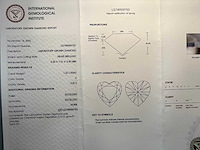 14 karaat witgouden kettinghanger met 1,02 ct diamant - afbeelding 3 van  10