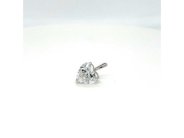 14 karaat witgouden kettinghanger met 1,02 ct diamant - afbeelding 6 van  10