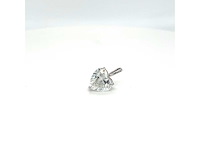 14 karaat witgouden kettinghanger met 1,02 ct diamant - afbeelding 9 van  10