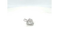 14 karaat witgouden kettinghanger met 1,02 ct diamant - afbeelding 3 van  5