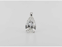 14 karaat witgouden kettinghanger met 5,01 ct. diamant - afbeelding 1 van  6