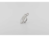 14 karaat witgouden kettinghanger met 5,01 ct. diamant - afbeelding 5 van  6