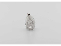 14 karaat witgouden kettinghanger met 5,01 ct. diamant - afbeelding 6 van  6