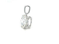14 karaat witgouden kettinghanger met 5,03 ct. diamant - afbeelding 2 van  3