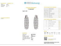 14 karaat witgouden oorringen met 4,14 ct. diamant - afbeelding 2 van  8