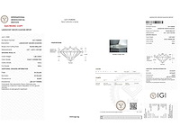 14 karaat witgouden oorstekers met 2,08 crt. diamant - afbeelding 4 van  8