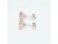 14 karaat witgouden oorstekers met 2,08 crt. diamant - afbeelding 6 van  8