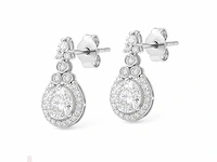 14 karaat witgouden oorstekers met 3,74 ct. diamant - afbeelding 4 van  5