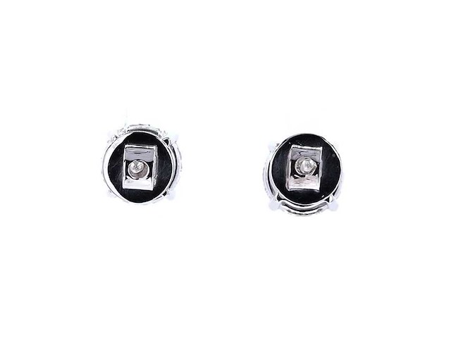 14 karaat witgouden oorstekers met 4,02 ct. diamant - afbeelding 8 van  9