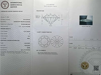 14 karaat witgouden oorstekers met 4,03 crt diamant - afbeelding 3 van  7