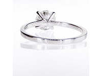 14 karaat witgouden ring met 1,01 natuurlijke diamant - afbeelding 3 van  3