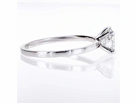 14 karaat witgouden ring met 1,01 natuurlijke diamant - afbeelding 4 van  6