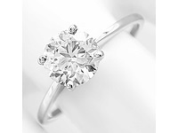 14 karaat witgouden ring met 1,02 crt natuurlijke diamant