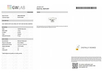 14 karaat witgouden ring met 1,03 ct. natuurlijke diamant - afbeelding 2 van  7