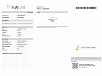 14 karaat witgouden ring met 1,03 ct. natuurlijke diamant - afbeelding 2 van  7