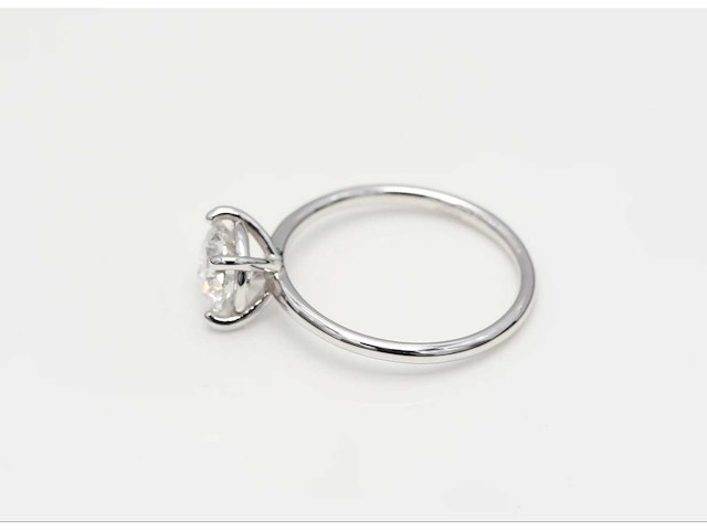 14 karaat witgouden ring met 1,09 crt diamant - afbeelding 7 van  7