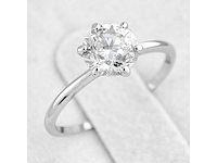 14 karaat witgouden ring met 1,13 ct. natuurlijke diamant - afbeelding 6 van  6