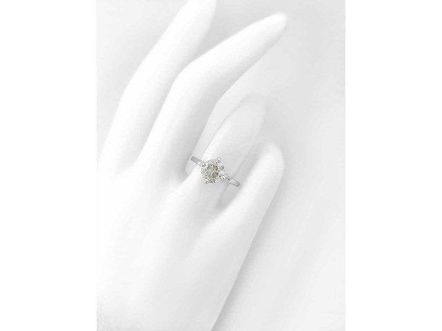 14 karaat witgouden ring met 1,50 ct. natuurlijke diamant - afbeelding 3 van  7
