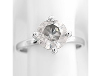 14 karaat witgouden ring met 1,50 ct. natuurlijke diamant - afbeelding 5 van  7