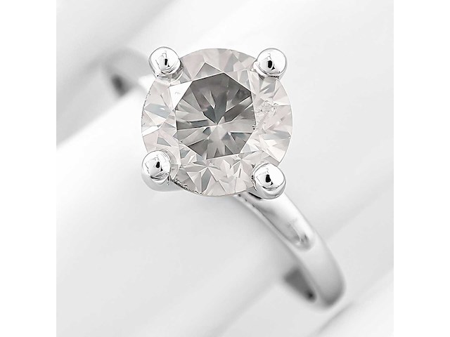 14 karaat witgouden ring met 1,50 ct. natuurlijke diamant - afbeelding 6 van  7
