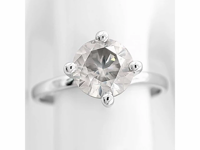 14 karaat witgouden ring met 1,50 ct. natuurlijke diamant - afbeelding 5 van  7