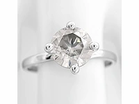 14 karaat witgouden ring met 1,50 ct. natuurlijke diamant - afbeelding 5 van  7