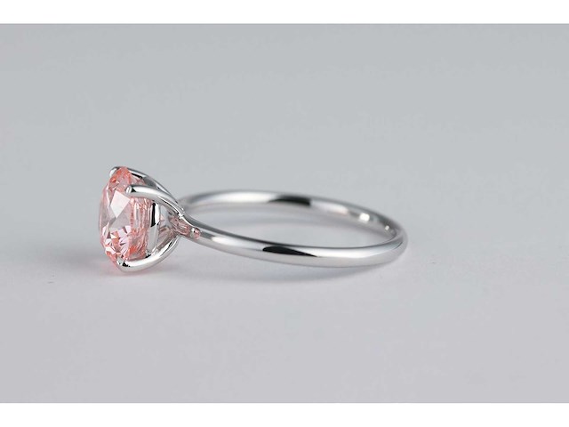 14 karaat witgouden ring met 1,51 crt. diamant - afbeelding 4 van  5