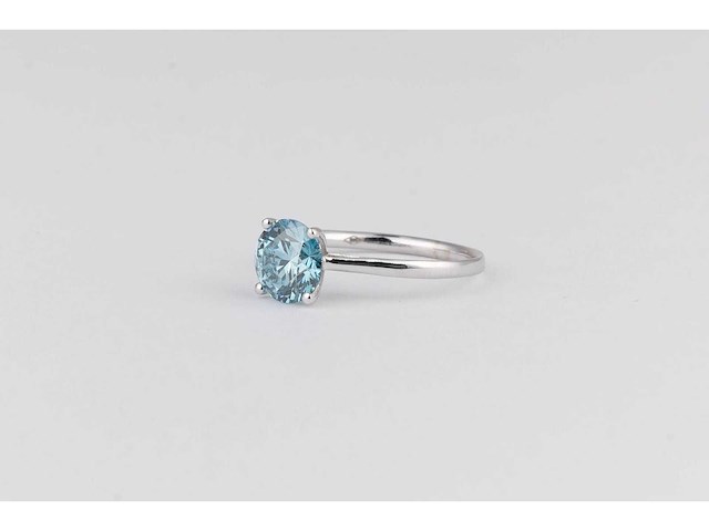 14 karaat witgouden ring met 1,63 ct. diamant - afbeelding 3 van  5