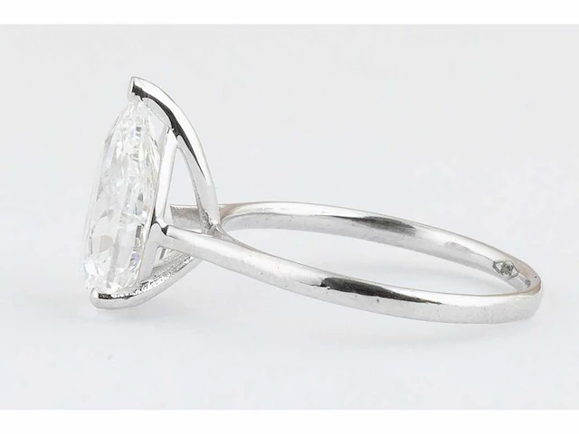 14 karaat witgouden ring met 2 ct. diamant - afbeelding 4 van  6