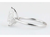 14 karaat witgouden ring met 2 ct. diamant - afbeelding 4 van  6
