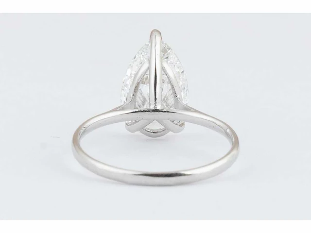 14 karaat witgouden ring met 2 ct. diamant - afbeelding 5 van  6