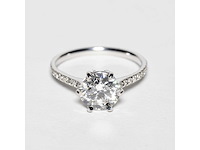 14 karaat witgouden ring met 2,01 ct. diamant - afbeelding 2 van  14
