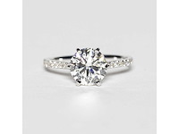 14 karaat witgouden ring met 2,01 ct. diamant - afbeelding 3 van  14