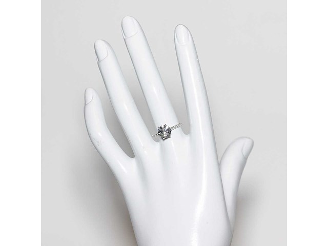 14 karaat witgouden ring met 2,01 ct. diamant - afbeelding 4 van  14
