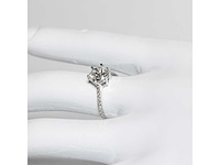 14 karaat witgouden ring met 2,01 ct. diamant - afbeelding 5 van  14