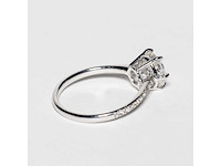 14 karaat witgouden ring met 2,01 ct. diamant - afbeelding 6 van  14