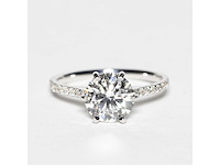 14 karaat witgouden ring met 2,01 ct. diamant - afbeelding 1 van  14