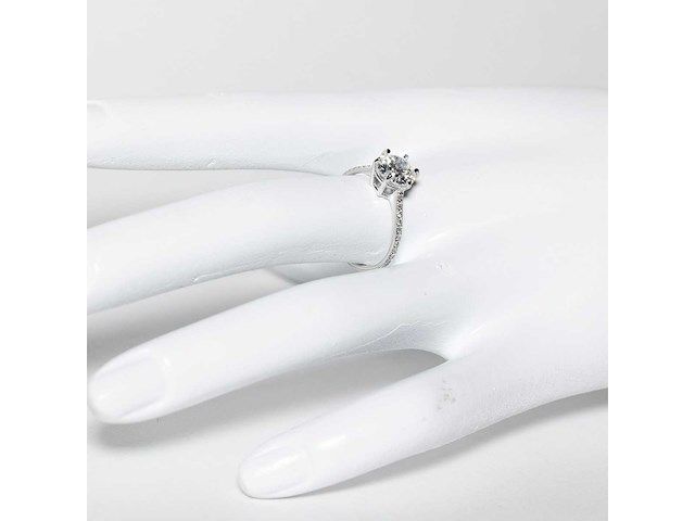 14 karaat witgouden ring met 2,01 ct. diamant - afbeelding 11 van  14
