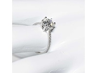 14 karaat witgouden ring met 2,01 ct. diamant - afbeelding 12 van  14